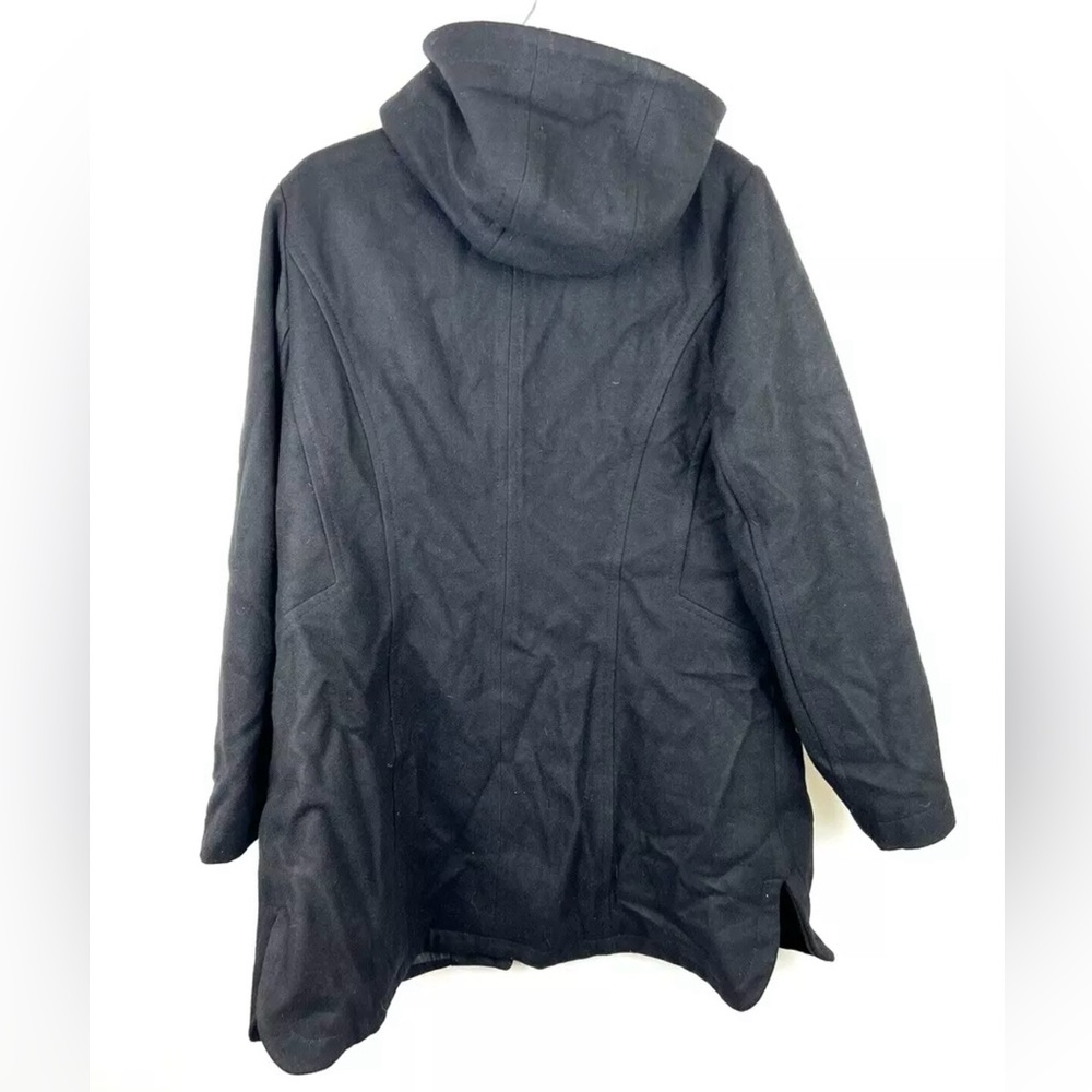 London Fog Womens Trench Coat Black Size XL - Picture 2 of 2